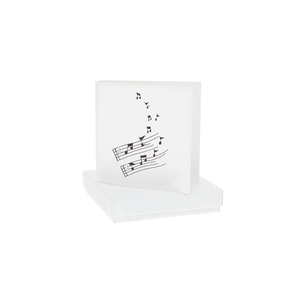 Music by Crumble and Core - 7mm Sterling Silver Music Note Stud Earrings