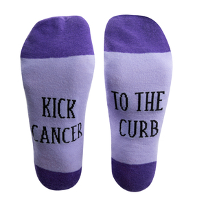 Kick Cancer by Faith Hope and Healing - S/M Unisex Sock
