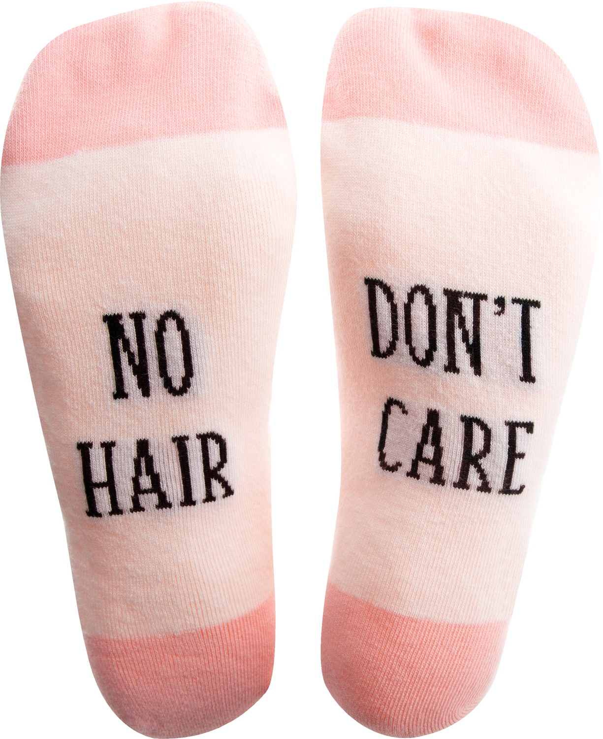 No Hair Don't Care by Faith Hope and Healing - No Hair Don't Care - M/L Unisex Sock