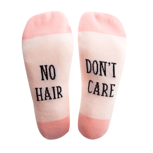 No Hair Don't Care by Faith Hope and Healing - M/L Unisex Sock