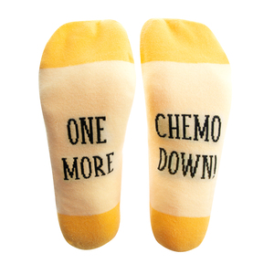 Chemo Down by Faith Hope and Healing - S/M Unisex Sock