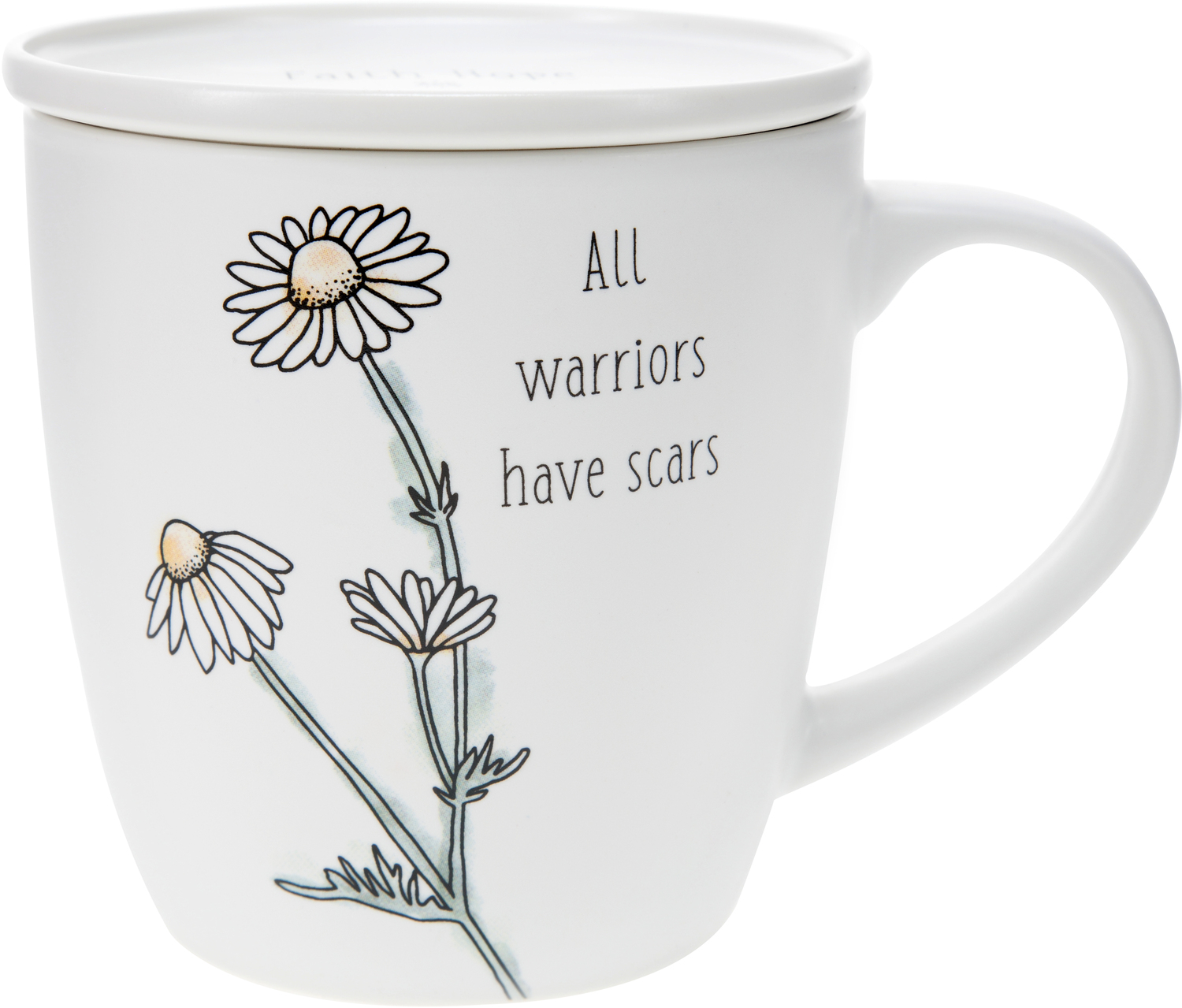 All Warriors by Faith Hope and Healing - All Warriors - 17 oz Cup with Coaster Lid