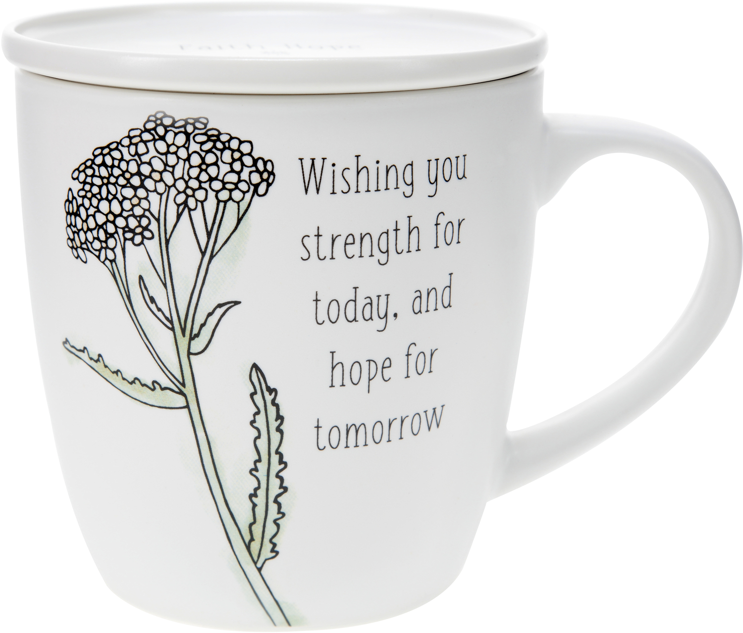 Strength for Today by Faith Hope and Healing - Strength for Today - 17 oz Cup with Coaster Lid