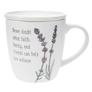 Never Doubt by Faith Hope and Healing - 17 oz Cup with Coaster Lid