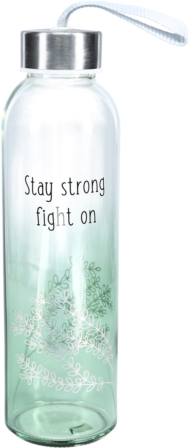 Stay Strong by Faith Hope and Healing - Stay Strong - 16.5 oz Glass Water Bottle