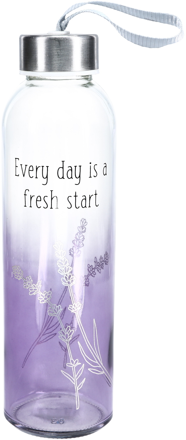 Fresh Start by Faith Hope and Healing - Fresh Start - 16.5 oz Glass Water Bottle