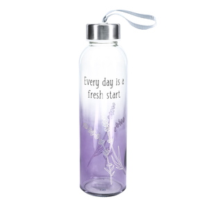 Fresh Start by Faith Hope and Healing - 16.5 oz Glass Water Bottle