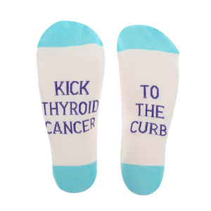 Thyroid Cancer by Faith Hope and Healing - S/M Unisex Sock