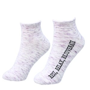 Relax by Faith Hope and Healing - Low Cut, Moisturizing Gel Socks
Scent: Light Lavender