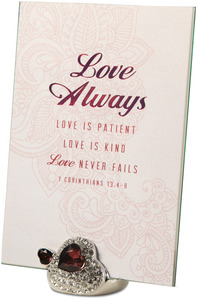 Love Always by Simply Shining - 5"x7" Jeweled Photo Frame