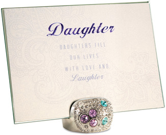Daughter by Simply Shining - 5"x7" Jeweled Photo Frame