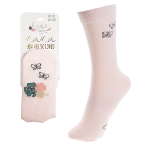 Nana  by Heartful Love - Ladies Cotton Blend Sock