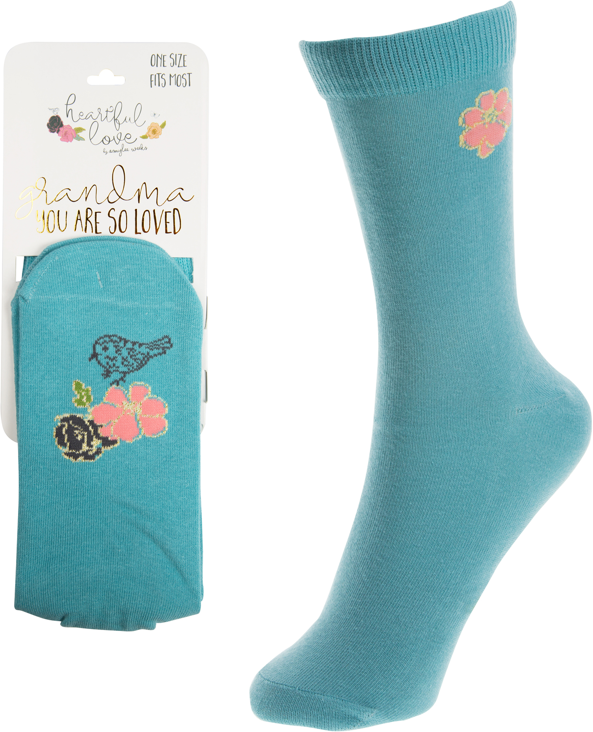 Grandma  by Heartful Love - Grandma  - Ladies Cotton Blend Sock