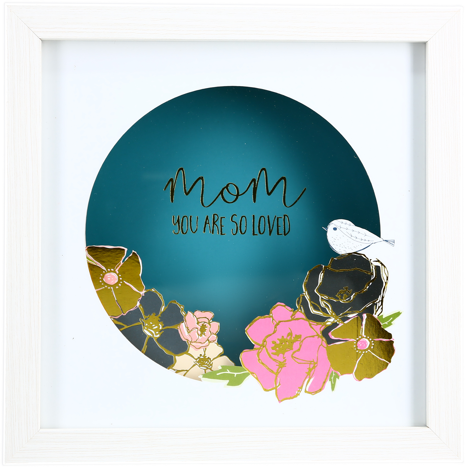 Mom by Heartful Love - Mom - 8" Cut Paper Shadow Box
