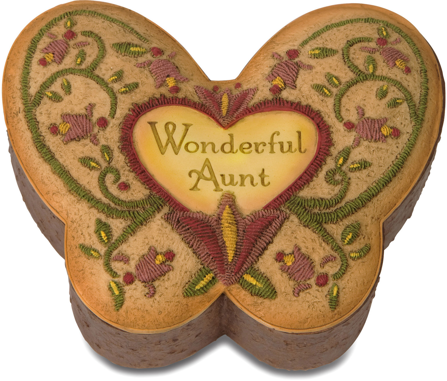 Aunt by Country Soul - Aunt - 3" x 3.75" Butterfly Keepsake Box