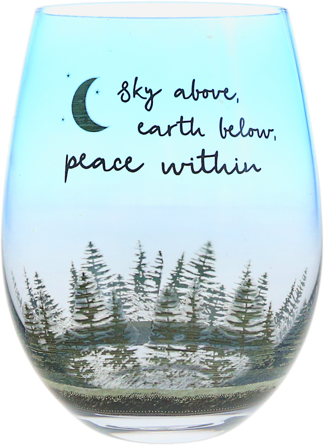 Peace Within by Wild Woods Lodge - Peace Within - 18 oz Stemless Wine Glass