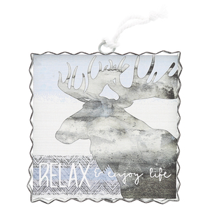Relax by Wild Woods Lodge - 6" Plaque