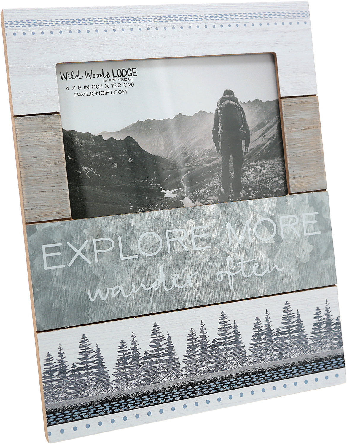 Explore More by Wild Woods Lodge - Explore More - 7.75" x 10" Frame (Holds 4" x 6" Photo)