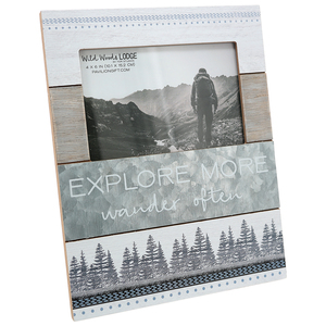 Explore More by Wild Woods Lodge - 7.75" x 10" Frame (Holds 4" x 6" Photo)