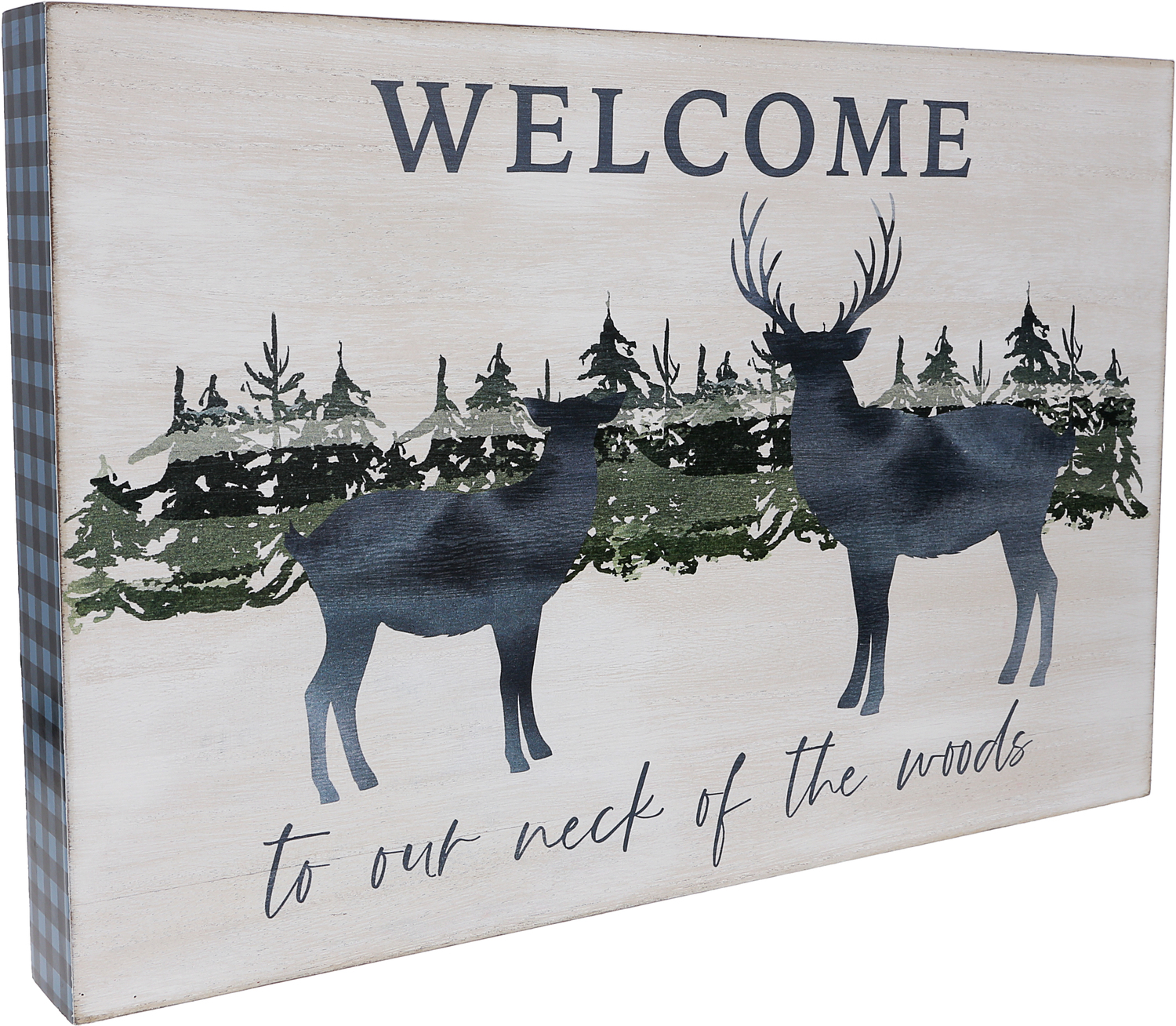 Welcome by Wild Woods Lodge - Welcome - 15" x 10" MDF Plaque