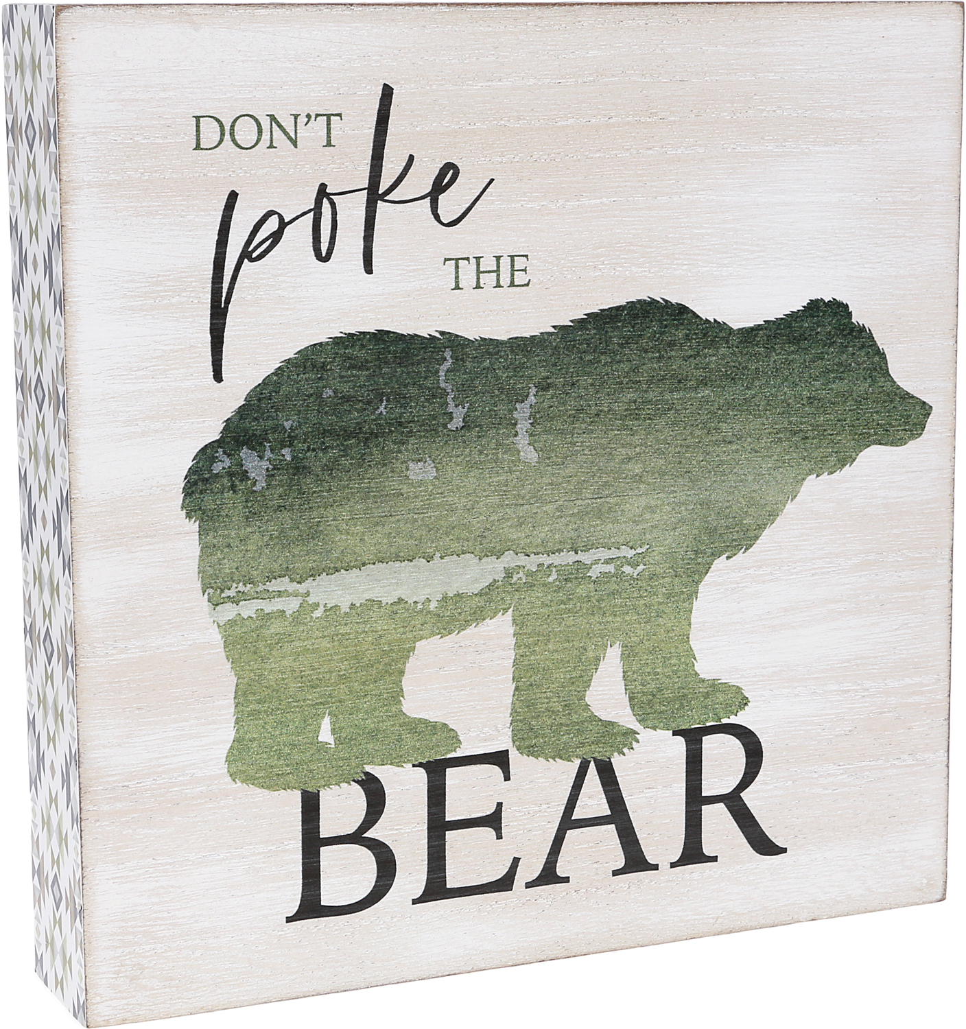 Poke The Bear by Wild Woods Lodge - Poke The Bear - 8" x 8" MDF Plaque