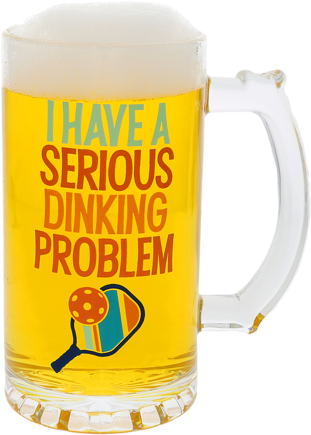 Dinking Problem by Positively Pickled - MHS - Dinking Problem - 16 oz Glass Stein