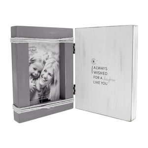 Daughter Like You by I Always Wished - 5.5" x 7.5" Hinged Sentiment Frame (Holds 4" x 6" Photo)