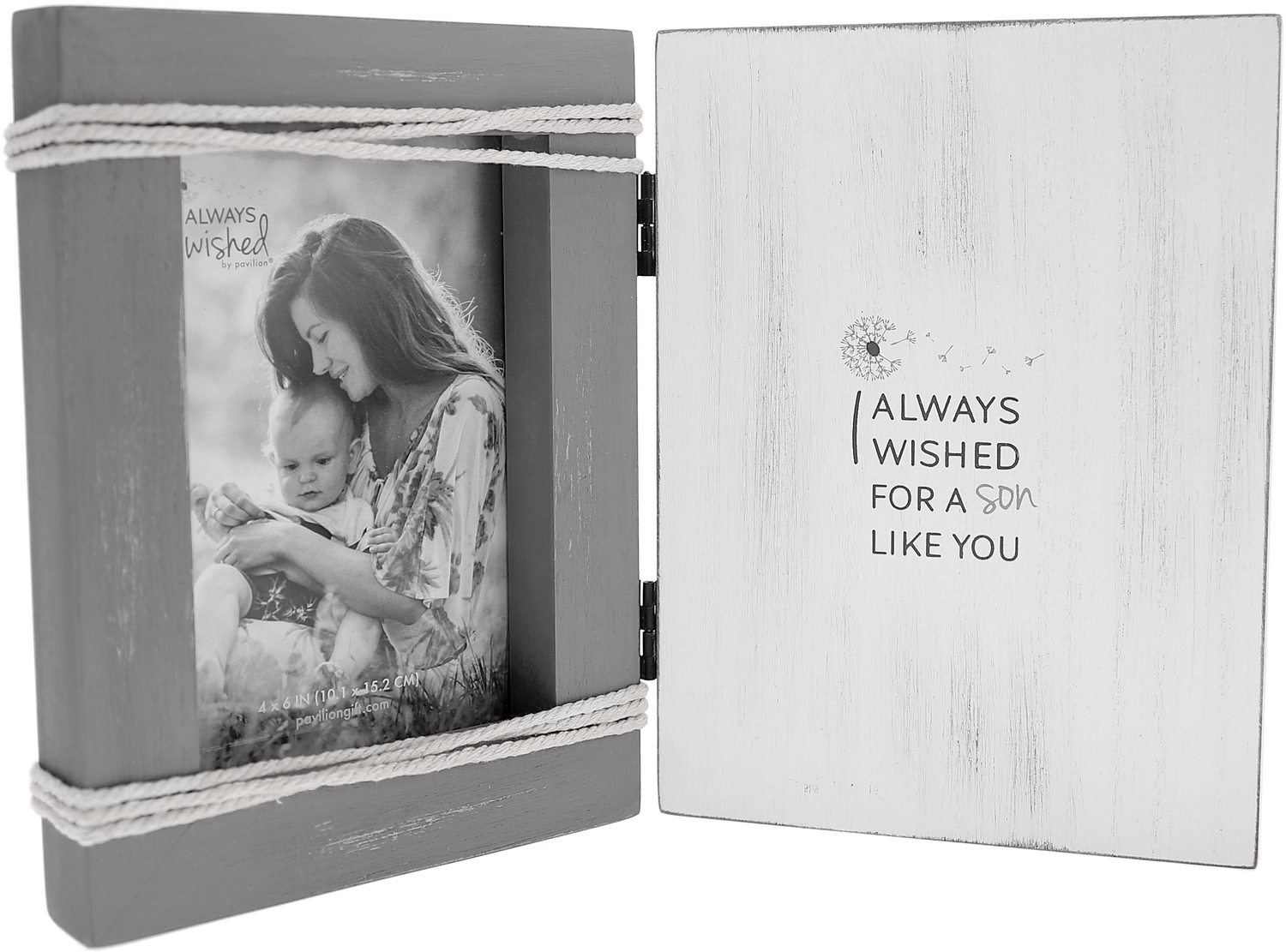 Son Like You by I Always Wished - Son Like You - 5.5" x 7.5" Hinged Sentiment Frame (Holds 4" x 6" Photo)