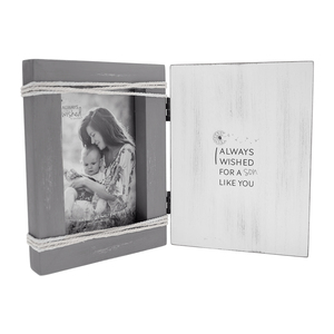 Son Like You by I Always Wished - 5.5" x 7.5" Hinged Sentiment Frame (Holds 4" x 6" Photo)