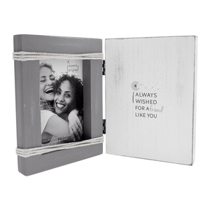 Friend Like You by I Always Wished - 5.5" x 7.5" Hinged Sentiment Frame (Holds 4" x 6" Photo)