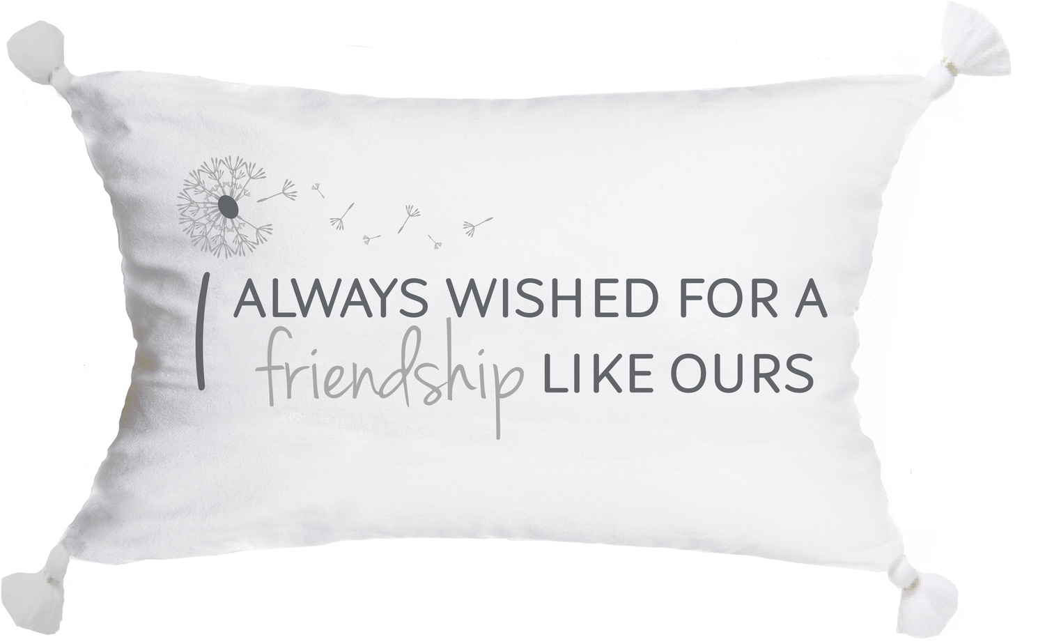 Friendship Like Ours by I Always Wished - Friendship Like Ours - 20" x 12" Throw Pillow