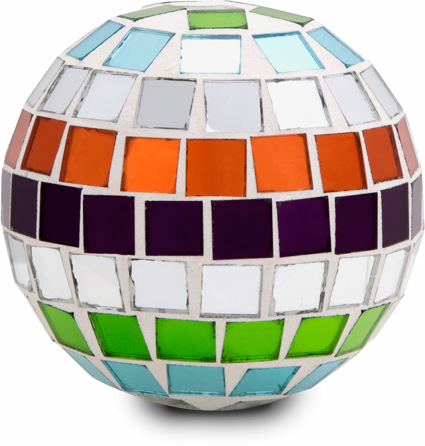 Mosaic Glass Decorative Ball by Merry Mosaics - Mosaic Glass Decorative Ball - Small 2.5" Mosaic Glass Decorative Ball
