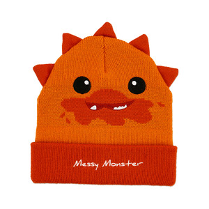 Orange Messy Monster by Monster Munchkins - One Size Fits All Baby Hat