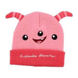 Pink Cupcake Monster by Monster Munchkins - One Size Fits All Baby Hat