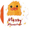 Orange Messy Monster by Monster Munchkins - CloseUp