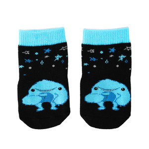 Blue Snack Monster by Monster Munchkins - 0-12 Month Non-slip Baby Socks