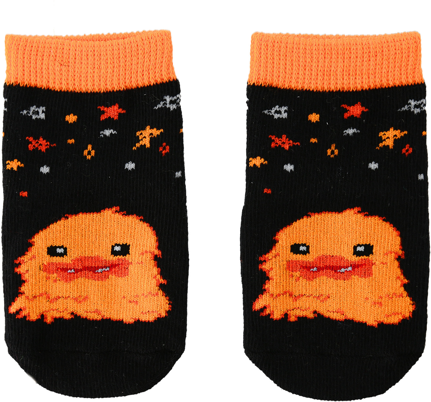 Orange Crawling Monster by Monster Munchkins - Orange Crawling Monster - 0-12 Month Non-slip Baby Socks