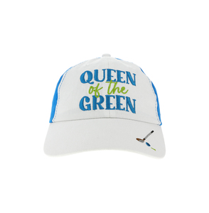 Queen of the Green by Queen of the Green - MHS - Dark Teal with White Adjustable Hat