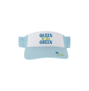 Queen of the Green by Queen of the Green - MHS - Light Teal with White Adjustable Visor