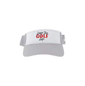 Golf Life by Queen of the Green - MHS - Light Gray with White Adjustable Visor