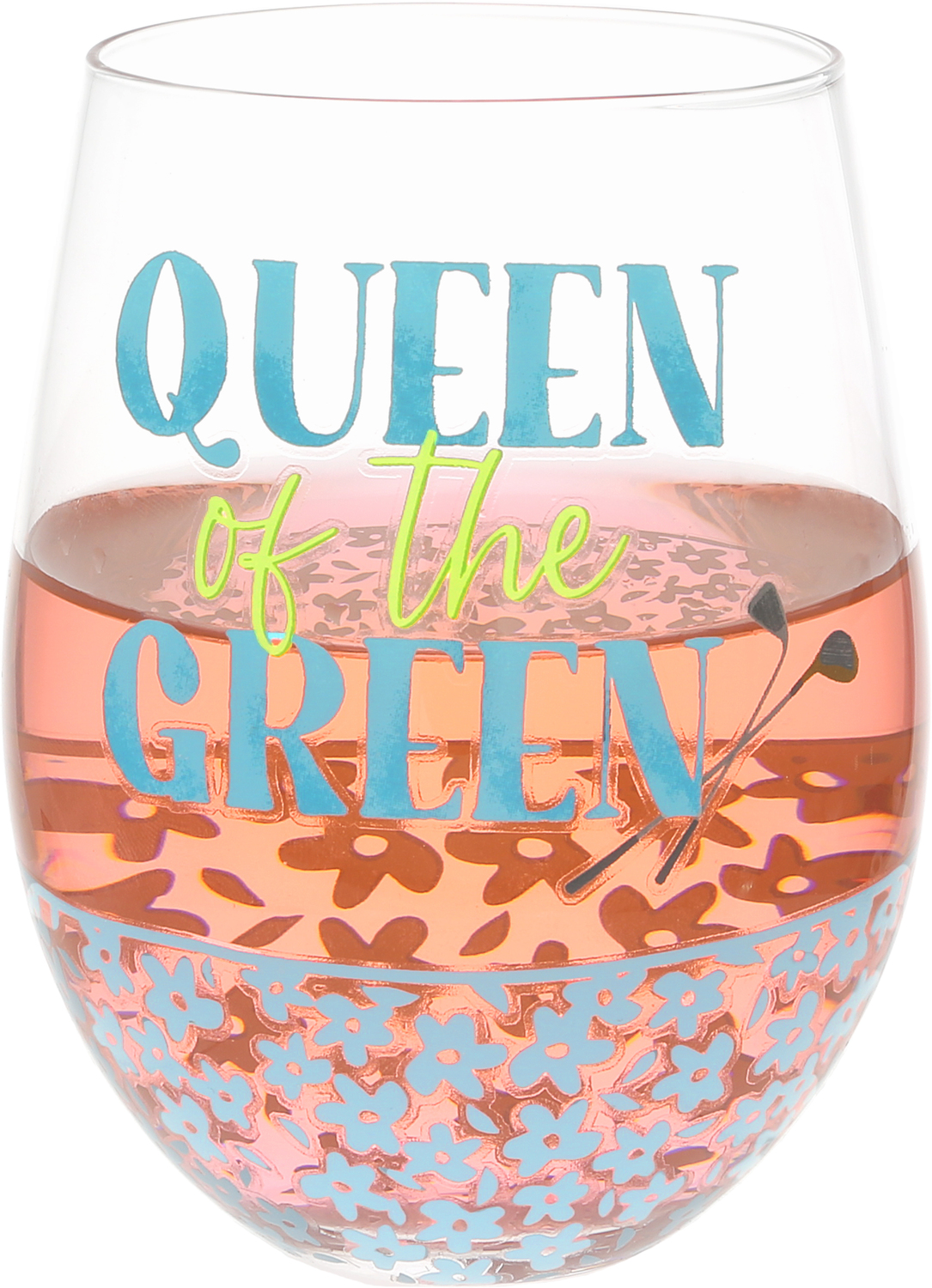 Queen of the Green by Queen of the Green - MHS - Queen of the Green - 18 oz Stemless Wine Glass