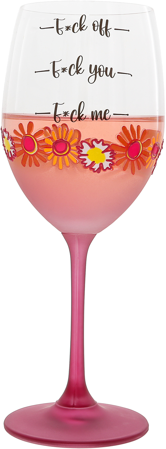 F*ck Off by Pretty Happy Girl - F*ck Off - Gift Boxed 18 oz Wine Glass