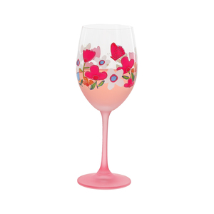 Get Lit by Pretty Happy Girl - Gift Boxed 18 oz Wine Glass