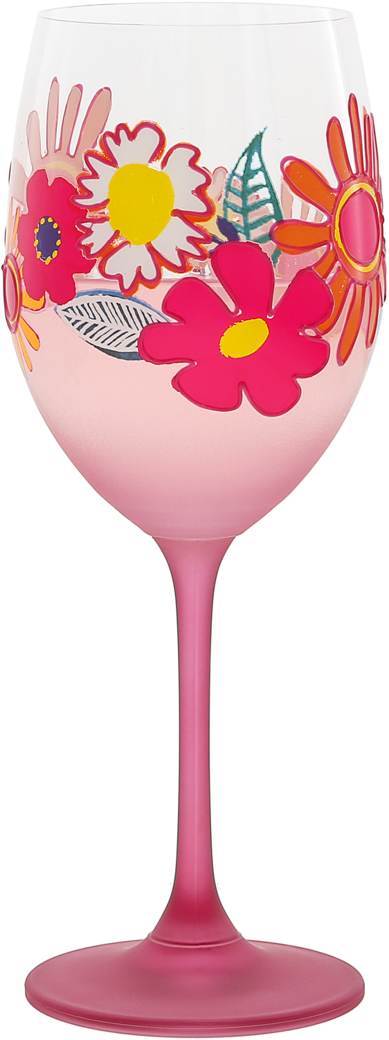 Day Drink by Pretty Happy Girl - Day Drink - Gift Boxed 18 oz Wine Glass