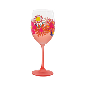 Awesome Friend by Pretty Happy Girl - Gift Boxed 18 oz Wine Glass