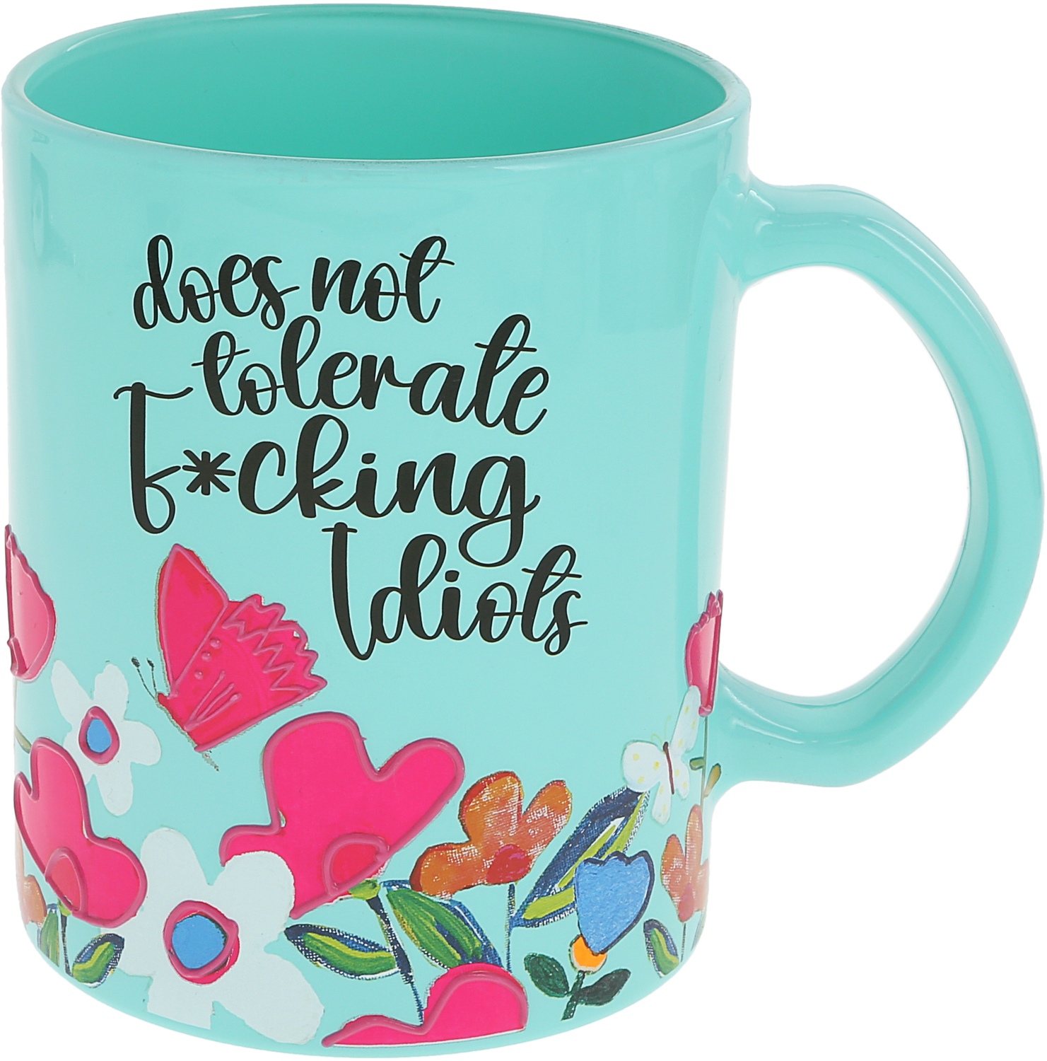 Idiots by Pretty Happy Girl - Idiots - 18 oz Glass Mug