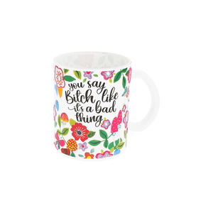 Bad Thing by Pretty Happy Girl - 18 oz Glass Mug