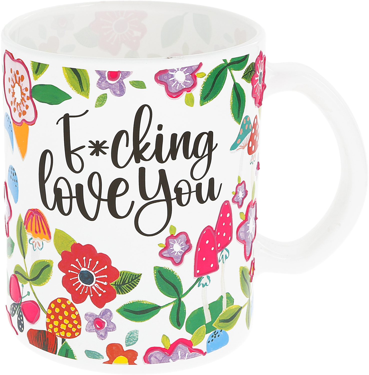 Love You by Pretty Happy Girl - Love You - 18 oz Glass Mug