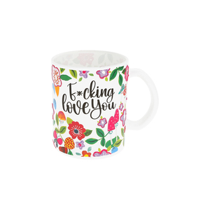 Love You by Pretty Happy Girl - 18 oz Glass Mug