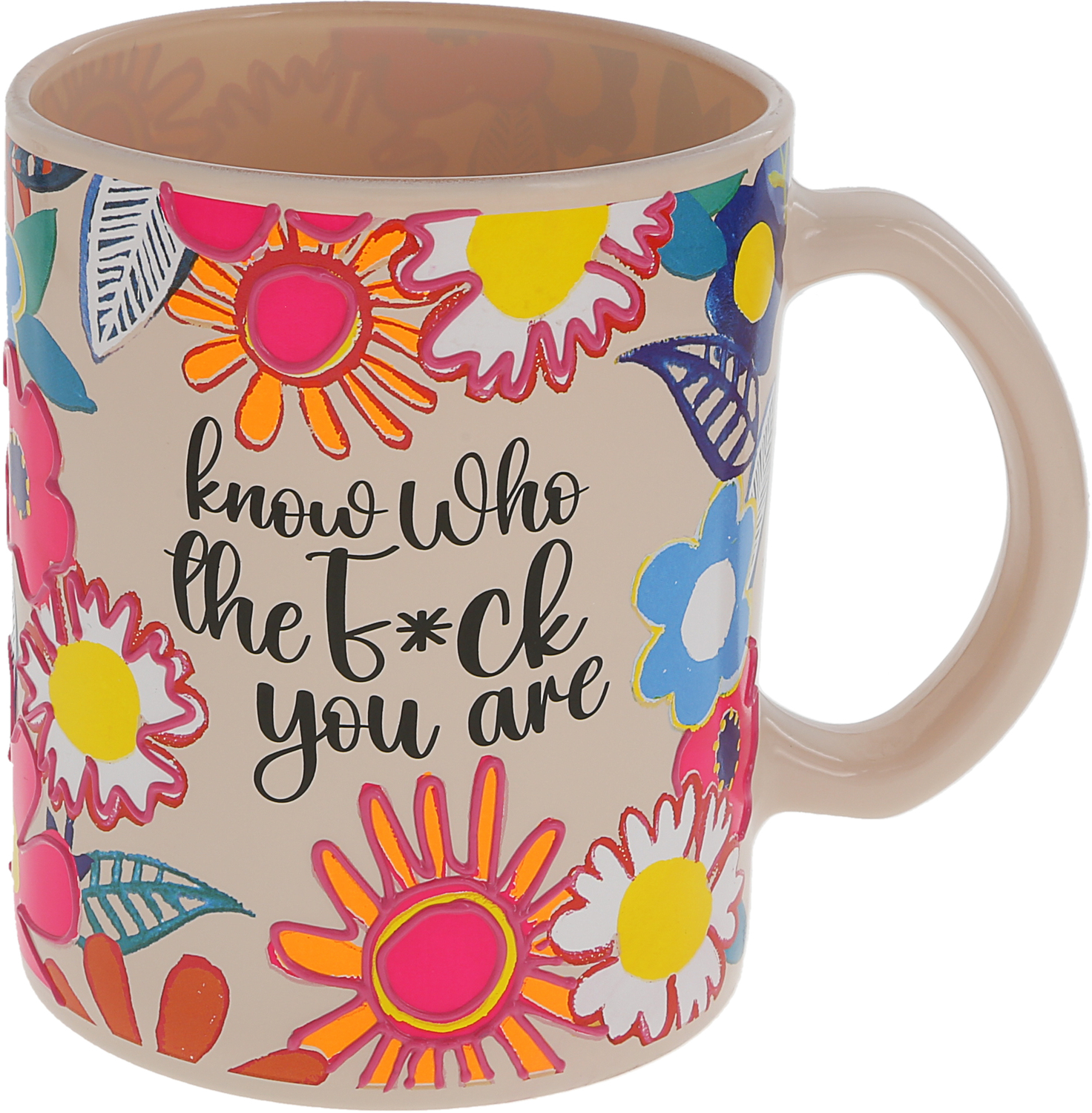 Know Who You Are by Pretty Happy Girl - Know Who You Are - 18 oz Glass Mug